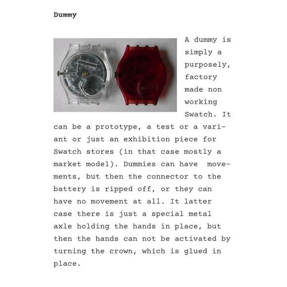 Vintage 1986 Swatch Watch LANCELOT GB110 Dummy - Picture 6 of 6